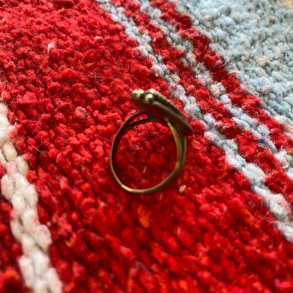 VTG Stamped Silver Mother of Pearl Ring! Size 5! - Picture 4 of 8